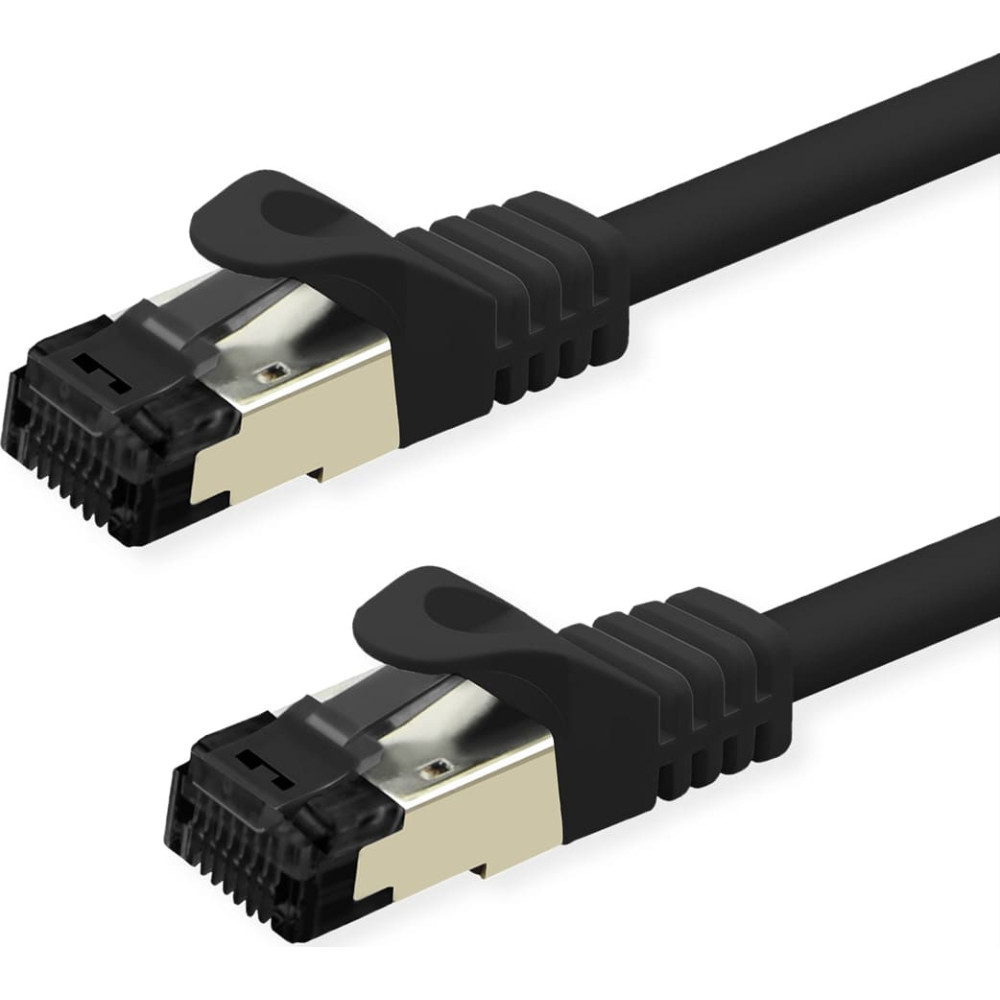 Value S/FTP Patch Cord Cat.8 (Class I), stranded, LSOH, black, 3 m