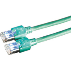 Secomp D&Auml;TWYLER Patchkabel Cat.5e (Class D) S/UTP, CU 5502 flex PVC, Hirose TM11, gr&uuml;n, 2 m