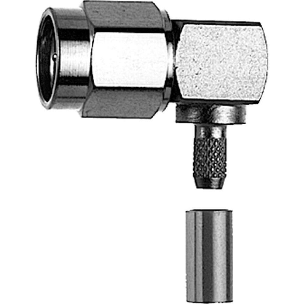 Teleg&auml;rtner Karl G&auml;rtner  TELEG&Auml;RTNER R-SMA angle plug G1 (RG-58C/U) solder/crimp
