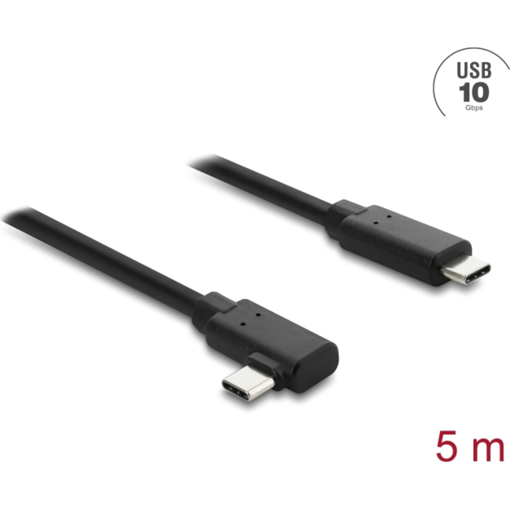 Delock Active Optical Cable USB 10 Gbps USB Type-C&trade; male to male angled 5 m