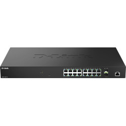 D-Link DMS-1250-18/E tīkla pārslēgs Vadīts L2 2.5G Ethernet (100/1000/2500) Melns