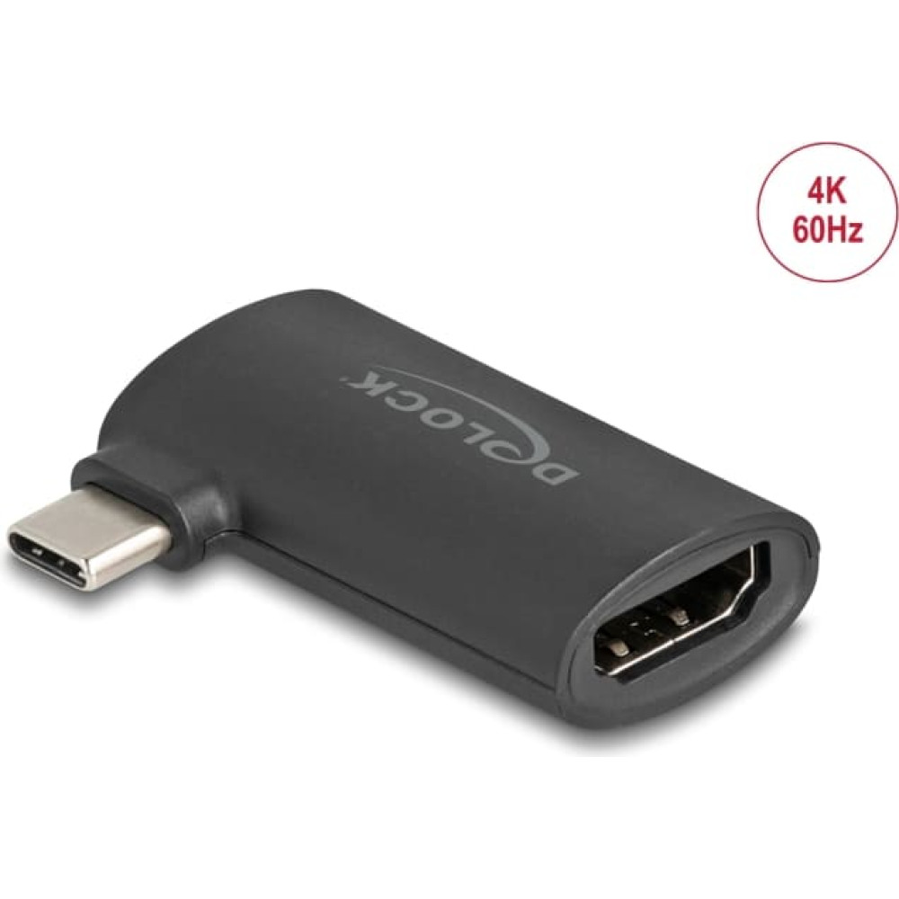 Delock USB Type-C&trade; male to HDMI female (DP Alt Mode) Adapter 4K angled