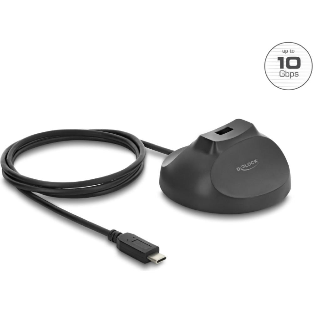 Delock Magnetic base USB Type-A female to USB Type-C&trade; male 10 Gbps Docking Cable 1.2 m
