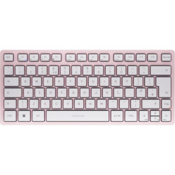Cherry KW 7100 MINI BT tastatūra Universāls Bluetooth sistēma QWERTY Britu angļu valoda Rozā