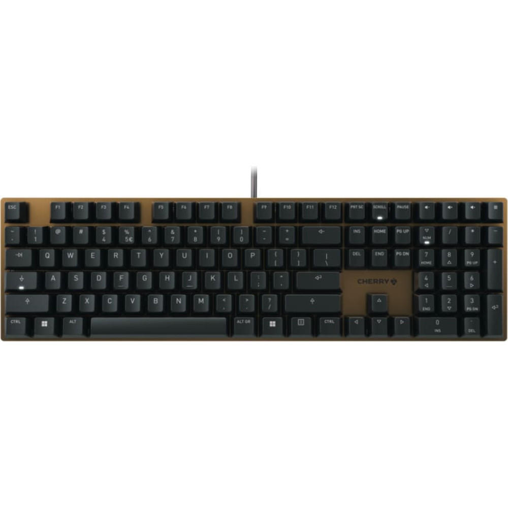 Cherry KC 200 MX tastatūra Universāls USB QWERTY Angļu Melns, Bronza