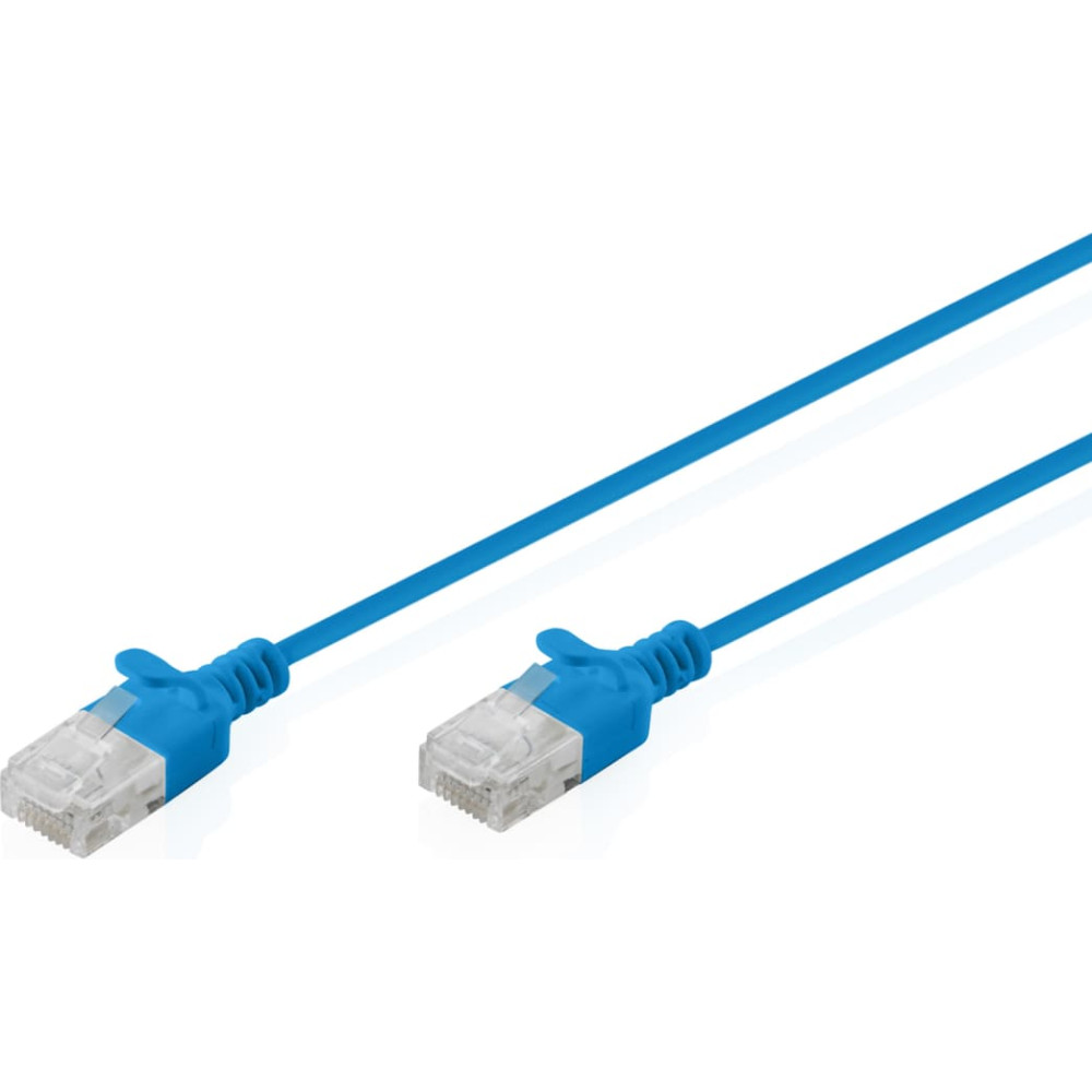 Digitus CAT 6 U-UTP Slim patch cable, 1.5 m, blue