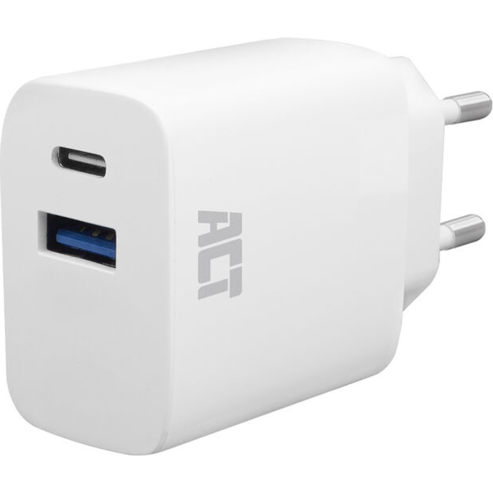 ACT 20W CHARGER 2-PORT USB A+C PPS