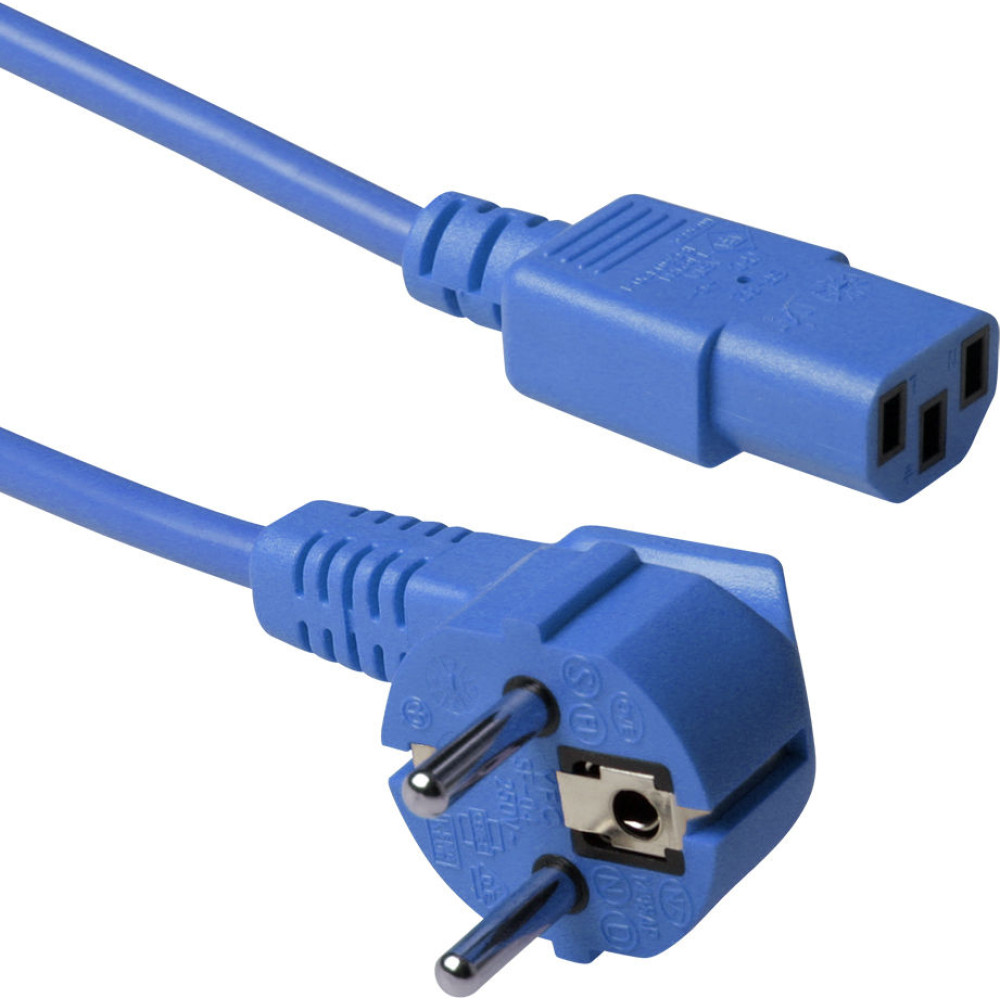 ACT POWERCORD SCHUKO-C13 BU  3.00M