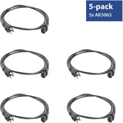 ACT PWRCORD USA - C13 LOCK 2M 5PCS