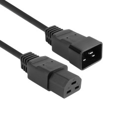 ACT POWERCORD C20 - C21 BK 1.00M