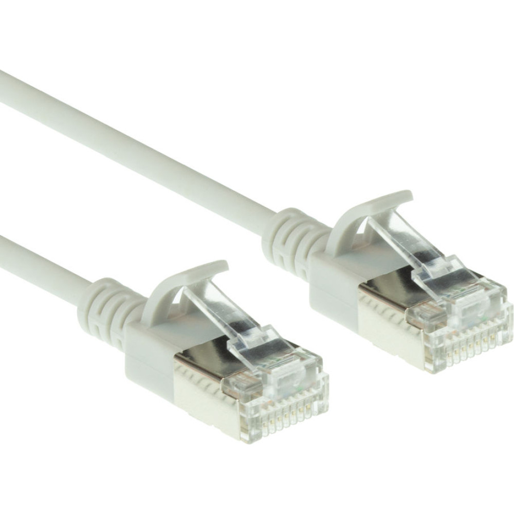ACT CAT6A U/FTP SLIMLINE GY 0.5M