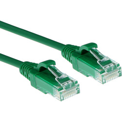 ACT CAT6 U/UTP SLIMLINE GN 0.15M