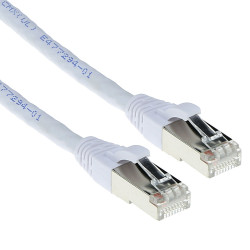 ACT CAT6A S/FTP SNAGLESS WH 30.00M