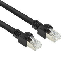 ACT CAT7 S/FTP PUR BLACK 0.50M