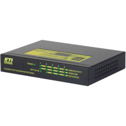 Kti Networks INDUSTRIAL 10/100 5 PRT POE+