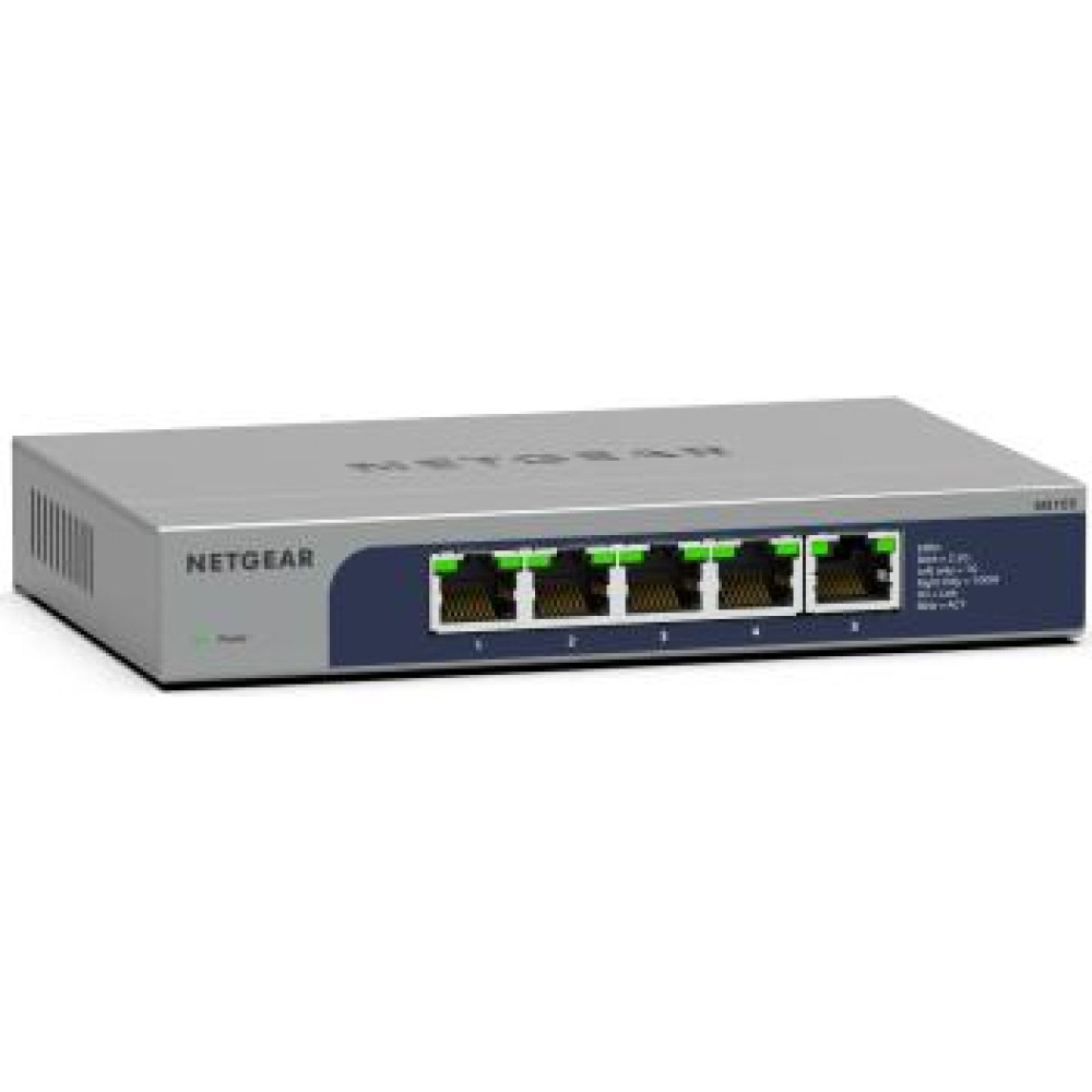 Netgear MS105-100EUS network switch Unmanaged 2.5G Ethernet (100/1000/2500) Power over Ethernet (PoE) 1U
