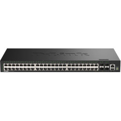 D-Link DGS-1530-52/E tīkla pārslēgs Vadīts L2 Gigabit Ethernet (10/100/1000) Melns