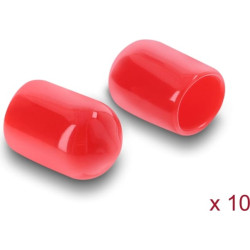 Delock Dust Cover for SMA plug 10 pieces silicone red