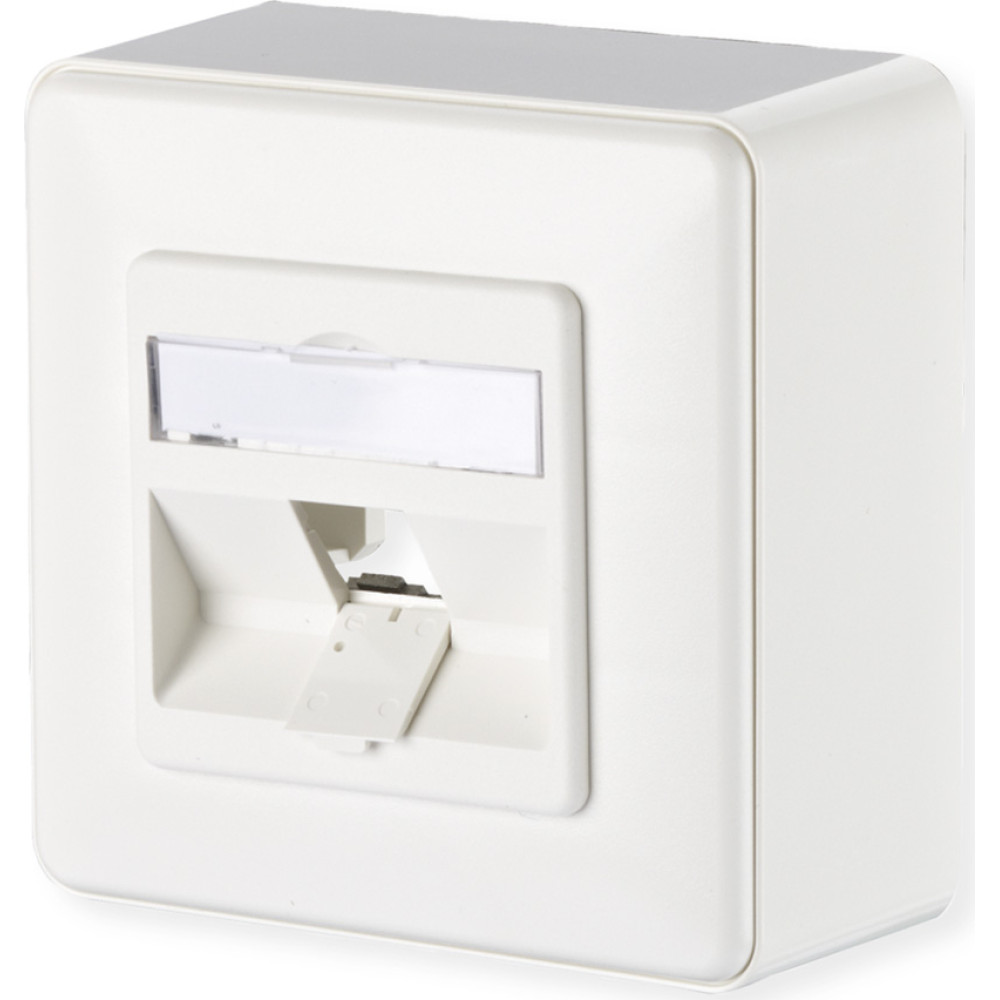 Metz Connect Modul Anschlussdose AP, 1 Port unbest&uuml;ckt reinwei&szlig;