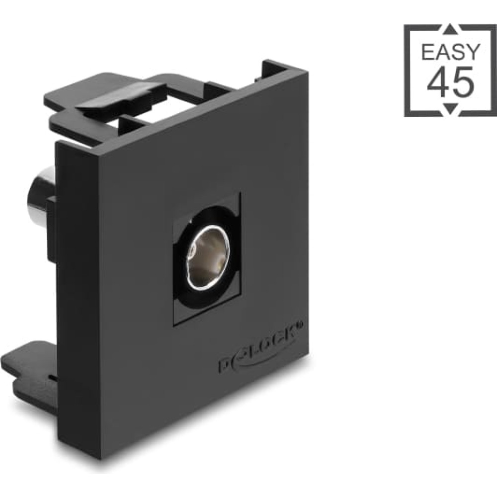 Delock Easy 45 Module BNC female to BNC female 50 Ohm black