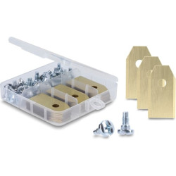 Delock Replacement Blades with Titanium Coating suitable for Husqvarna / Gardena / Segway Robotic Lawn Mowers 30 pieces