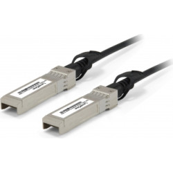 Level One LevelOne DAC-0105 InfiniBand un optiskās &scaron;ķiedras kabelis 5 m SFP+ Melns, Nerūsējo&scaron;s tērauds