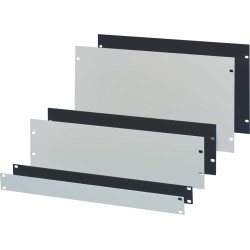 Schroff 19" Front Panel, 2 U, 3 mm, Al, Anodized, Untreated Edges