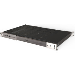 Schroff 19" Telescopic Shelf for Varistar, Novastar, Eurorack, 70 kg, RAL 7021, 553W 800D