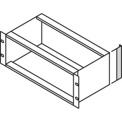 Schroff EuropacPRO Rear Angle for Textile EMC Gasket for Side Panel, 4 U