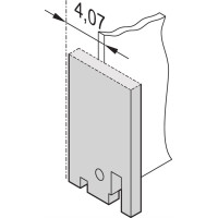 Schroff 19" Front Panel, Plain, 3U, 14 HP, 2.5 mm, Al, RAL 7035