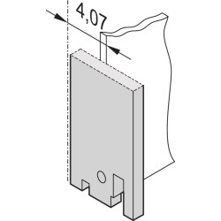 Schroff 19" Front Panel, Plain, 3U, 14 HP, 2.5 mm, Al, RAL 7035