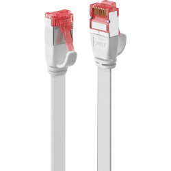 Lindy 2m Cat.6 U/FTP Flat Network Cable, White