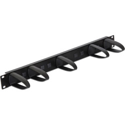 Delock 19″ Cable Management Panel universal black