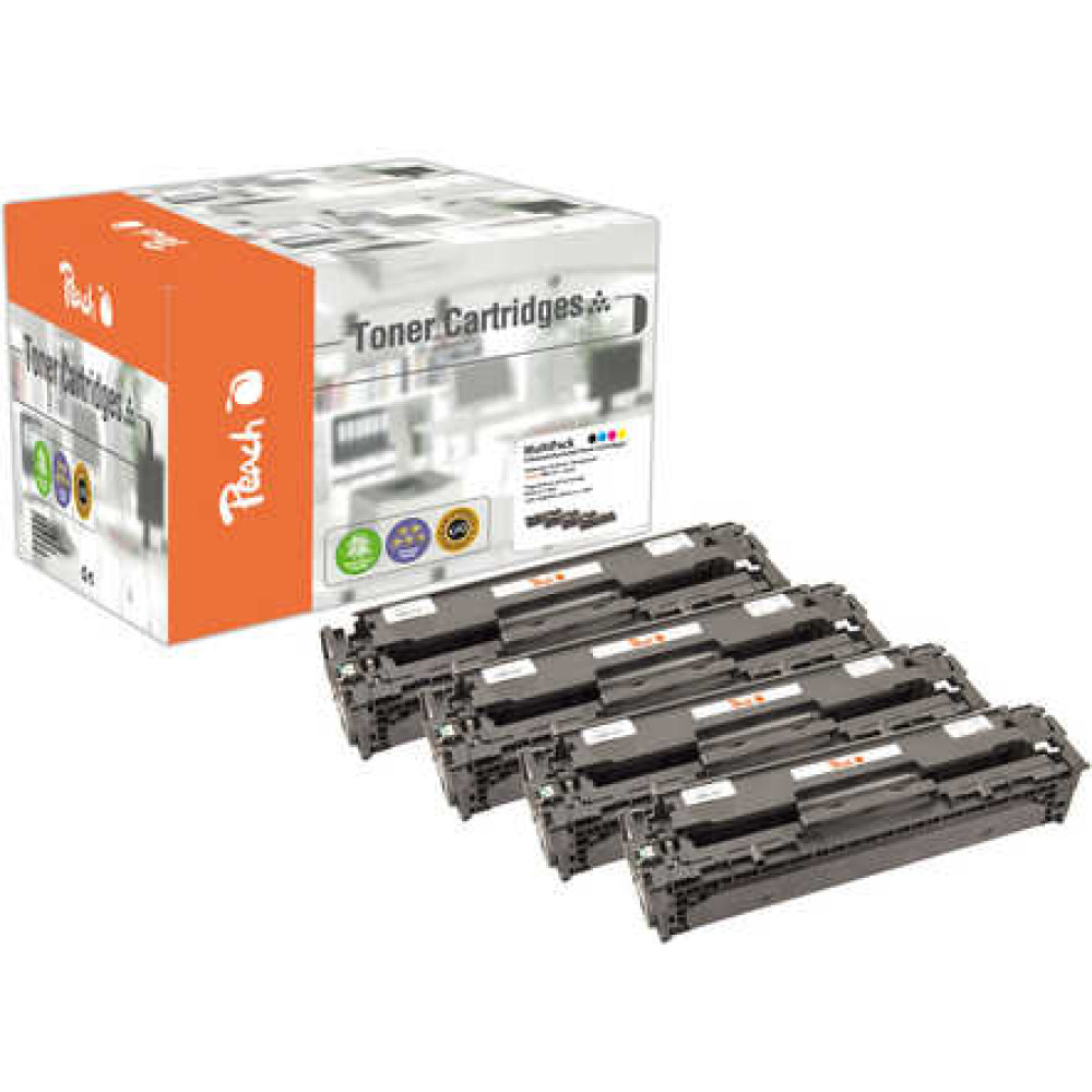 Peach 111916 tonera kārtridžs 4 pcs Saderība Melns, Tirkīzzils, Fuksīns, Dzeltens