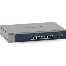 Netgear MS510TXM tīkla pārslēgs Vadīts L2/L3/L4 10G Ethernet (100/1000/10000) Pelēks, Zils