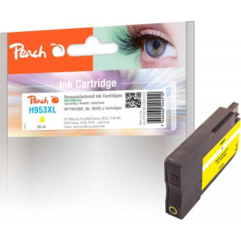 Peach PI300-931 tintes kārtridžs 1 pcs Saderība Augsta (XL) produktivitāte Dzeltens