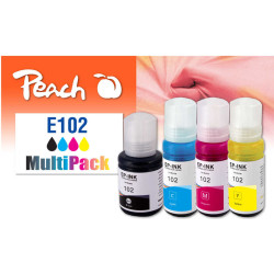 Peach 321328 tintes kārtridžs 4 pcs Saderība Standarta produktivitāte Melns, Tirkīzzils, Fuksīns, Dzeltens