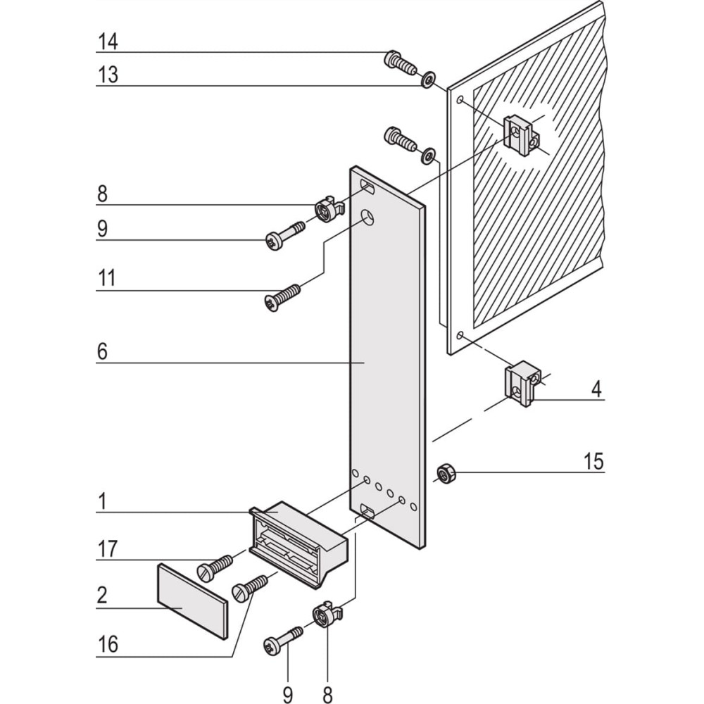 Schroff Plug-In Unit Kit With Trapezoid Handle, Unshielded, Grey, 3 U, 8 HP