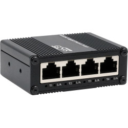 Exsys EX-62021 5-Port Industrial Gigabit Micro Switch, unmanaged, USB-C Stromversorgung