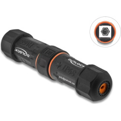 Delock Cable Connector F socket to F socket waterproof