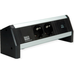 Bachmann DESK 2xprotective contact USB C, USB Charger 30W GST18