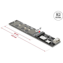 Delock OCuLink to M.2 Key M NVMe SSD Converter
