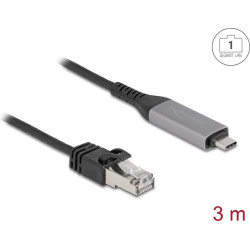 Delock USB LAN Cable USB Type-C™ to RJ45 Gigabit Ethernet 3 m