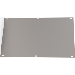 Schroff Front Panel, U-profile, Refrofit Shielding, 3 U, 42 HP, 2.5 mm, Al, Front Anodized, Rear Conductive