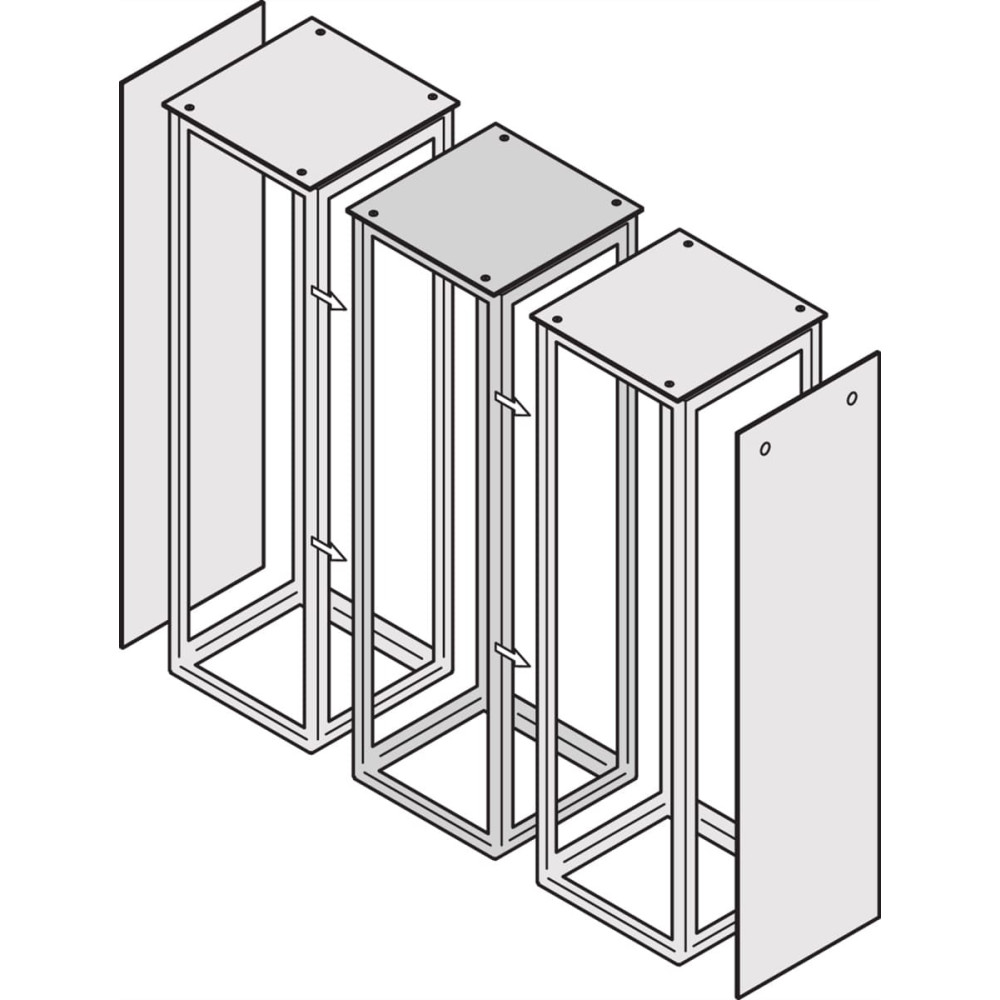 Schroff Side-by-Side Mounting Kit for Varistar, EMC and IP 55, With Gasketing