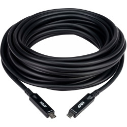 Aten UE3410F aktives optisches Ultra HD-Kabel mit USB-C, schwarz, 10 m