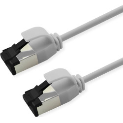 Roline S/FTP Patch Cord Cat. 8.1 (Class I), LSOH, Slim, PoE, white, 5 m