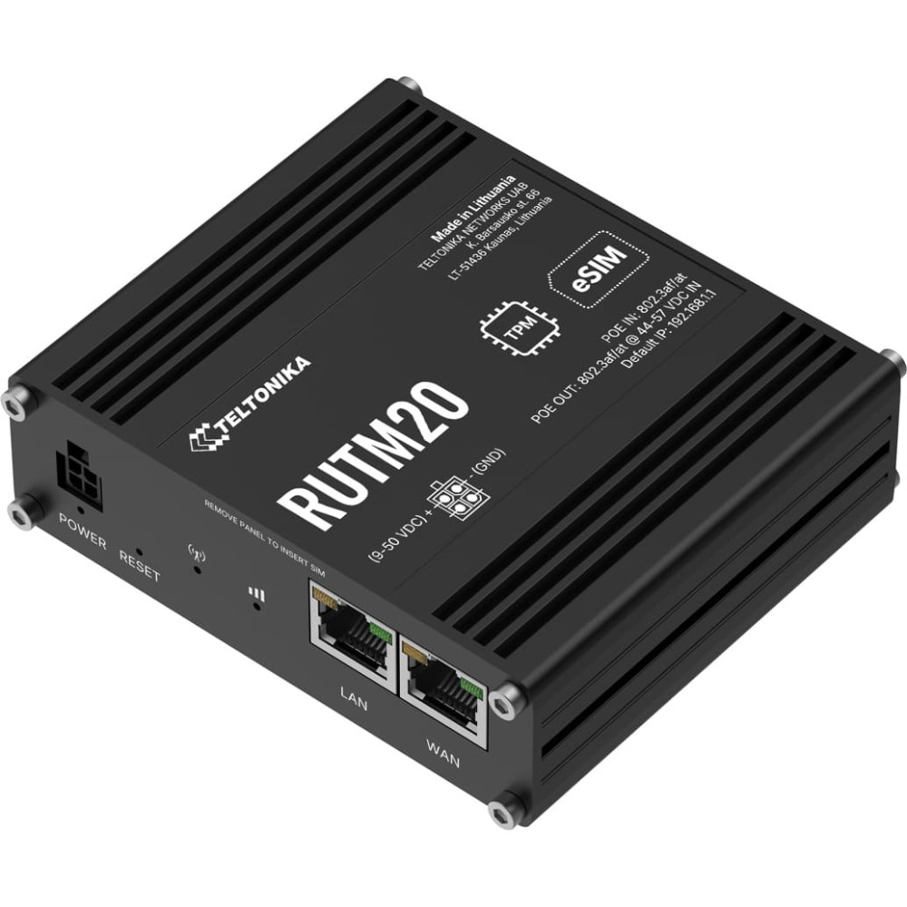 Teltonika RUTM20 5G Router PoE Dual SIM & eSIM