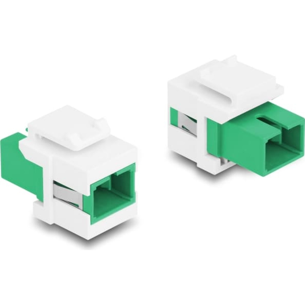 Delock Keystone Module SC Simplex female to SC Simplex female green / white