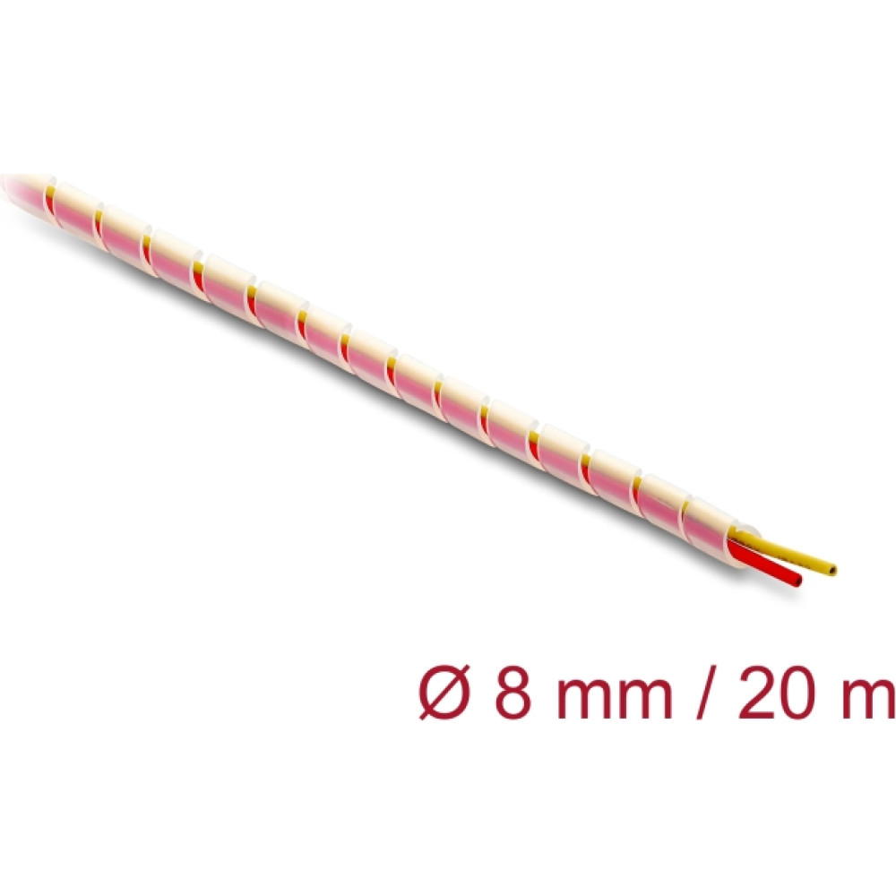 Delock Spiral Hose silicone 8 mm diameter 20 m transparent